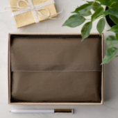 Papier de soie de soie solide de brun foncé (Cadeau)