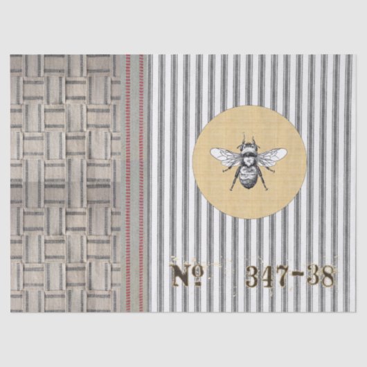 Papier de soie de soie tissé de coutil d'abeille (Recto)