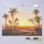 Papier de soie de soie tropical de coucher du (Artisanat)