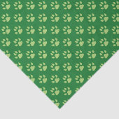 Papier de soie de soie vert de Noël d'empreinte de (Détail)