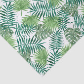 Papier de soie de soie vert tropical de feuillage (Détail)