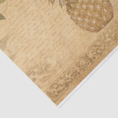 Papier de soie de soie vintage d'ananas (Détail)