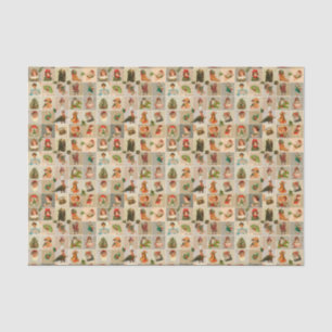 Papier de soie de soie vintage de Christmas10lb