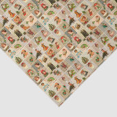 Papier de soie de soie vintage de Christmas10lb (Détail)