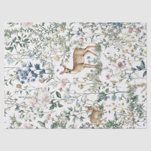 Papier de Soie Décoratif Animaux de la Forêt (Recto)