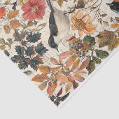 Papier de soie découpage automne fleurs sauvages V (Détail)
