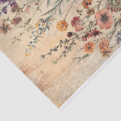 Papier de soie découpage automne fleurs sauvages V (Détail)