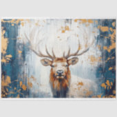 Papier de soie découpage Cerf Rustique (Recto)