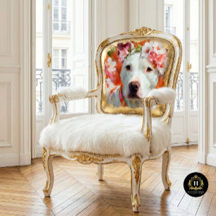 Papier de soie découpage Couronne florale Pit Bull