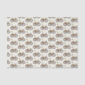 Papier de soie découpage cyclisme, Bicyclette (Recto)