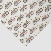 Papier de soie découpage cyclisme, Bicyclette (Détail)