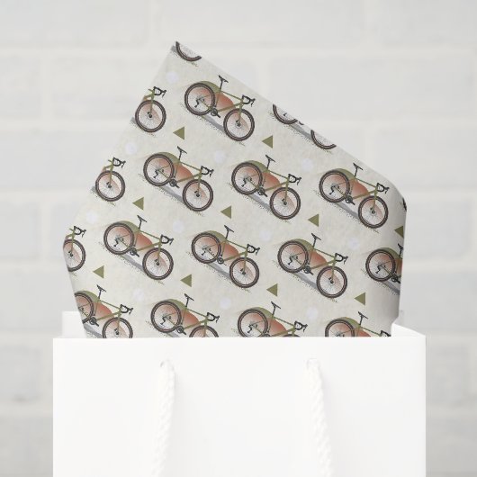 Papier de soie découpage cyclisme, Bicyclette (Sac cadeau)