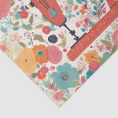 Papier de soie découpage de machine à coudre vinta (Détail)