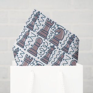 Papier de soie découpage d'échecs, échiquier