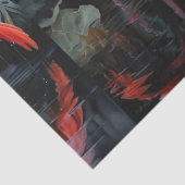 Papier de soie découpage Deux Flamants Roses (Détail)