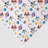 Papier de soie découpage espace, Astronaute (Détail)