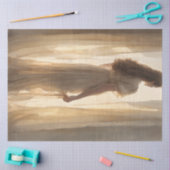 Papier de soie découpage Femme Éthérée (Artisanat)