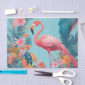 Papier de soie découpage flamant rose fabuleux (Artisanat)