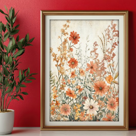 Papier de soie Découpage Fleurs sauvages d'automne