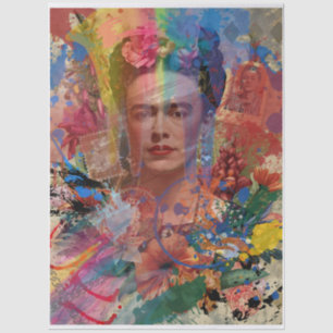 Papier de soie découpage Frida Kahlo Color Splash 