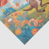 Papier de soie découpage Jardin de champignons de (Détail)