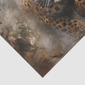 Papier de soie découpage Léopard de forêt (Détail)