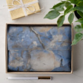 Papier de soie découpage Oiseaux bleus et fleurs (Cadeau)