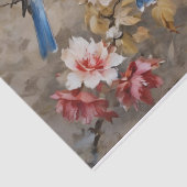 Papier de soie découpage Oiseaux et Branches (Détail)