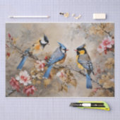 Papier de soie découpage Oiseaux et Branches (Artisanat)