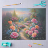 Papier de soie découpage Papillon dans un jardin d (Artisanat)