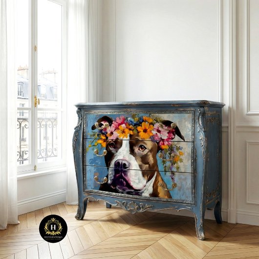 Papier de soie découpage Pit Bull
