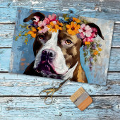 Papier de soie découpage Pit Bull