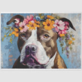 Papier de soie découpage Pit Bull (Recto)