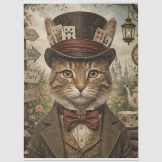 Papier de soie découpage pour la fête du chat Tomc (Recto)
