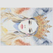 Papier de soie découpage Reine Ange Éthérée (Recto)