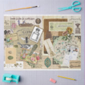 Papier de soie découpage style collage (Artisanat)