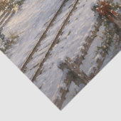 Papier de soie découpage Train de Noël (Détail)