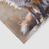 Papier de soie découpage Trois Renards (Détail)