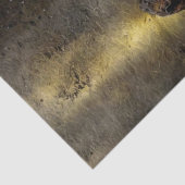 Papier de soie découpé Bison (Détail)