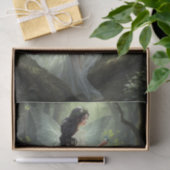Papier de soie découpé de fée et d'oiseau (Cadeau)