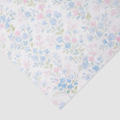 Papier de soie découpé floral pastel (Détail)