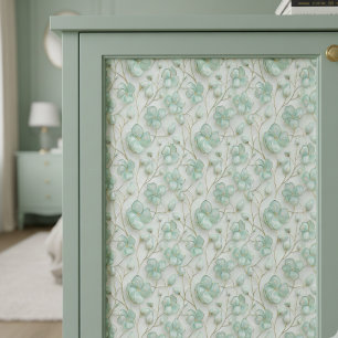 Papier de soie découpé floral vert