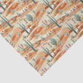 Papier de soie désertique, découpage de cactus du (Détail)