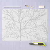 Papier de soie design Branches d'arbre modernes (Artisanat)