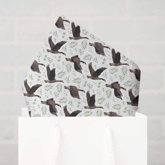 Papier de soie d'oies du Canada (Sac cadeau)