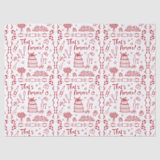 Papier de soie Doodles de mariage (Recto)