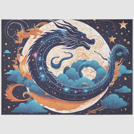 papier de soie dragon de lune (Recto)