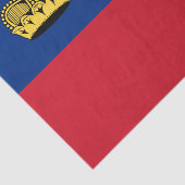 Papier de soie drapeau du Liechtenstein, Liechtens (Détail)