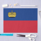 Papier de soie drapeau du Liechtenstein, Liechtens (Artisanat)