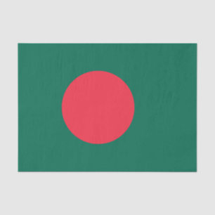 Papier de soie drapeau patriotique bangladais